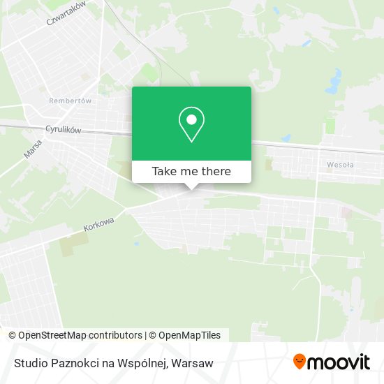 Studio Paznokci na Wspólnej map