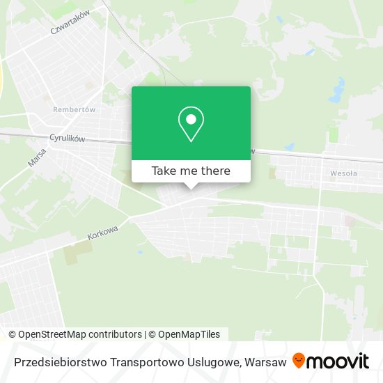 Карта Przedsiebiorstwo Transportowo Uslugowe