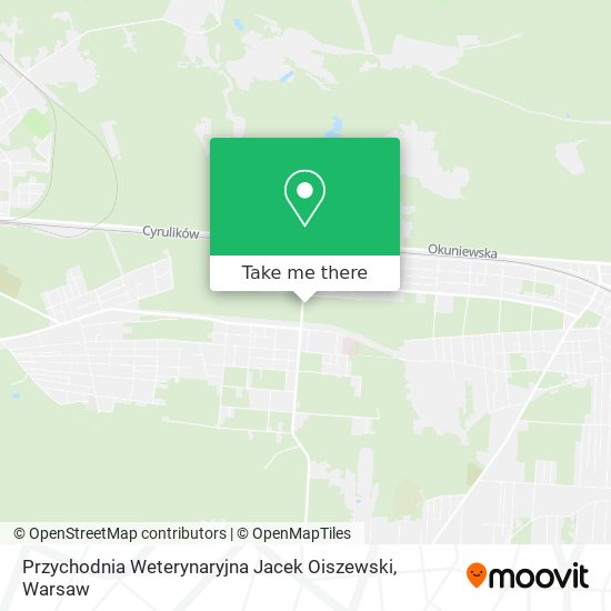 Przychodnia Weterynaryjna Jacek Oiszewski map