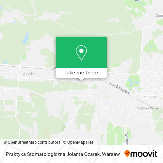 Praktyka Stomatologiczna Jolanta Ożarek map