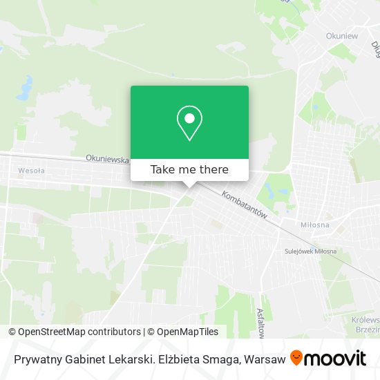 Prywatny Gabinet Lekarski. Elżbieta Smaga map