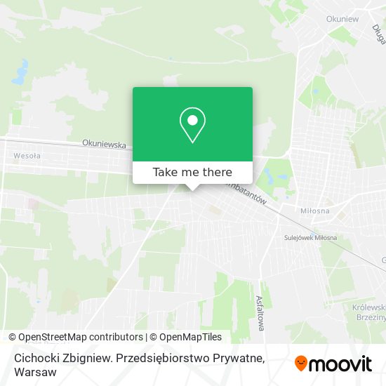 Cichocki Zbigniew. Przedsiębiorstwo Prywatne map