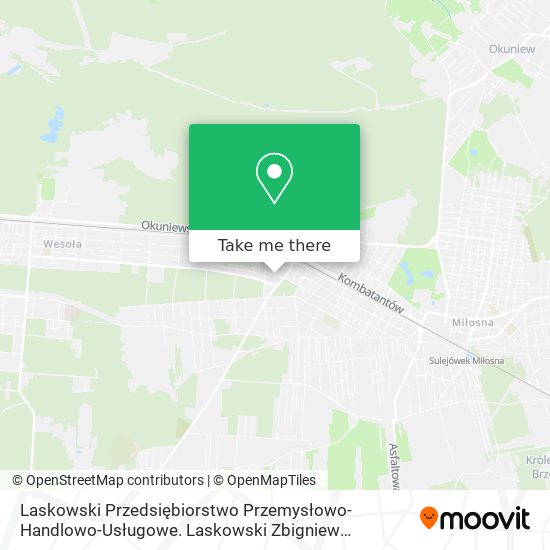 Laskowski Przedsiębiorstwo Przemysłowo-Handlowo-Usługowe. Laskowski Zbigniew Sulejówek map