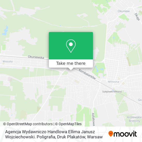 Карта Agencja Wydawniczo Handlowa Ellima Janusz Wojciechowski. Poligrafia, Druk Plakatów