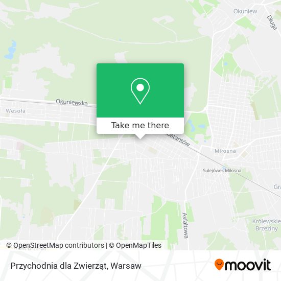 Przychodnia dla Zwierząt map