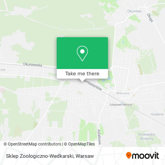 Sklep Zoologiczno-Wedkarski map