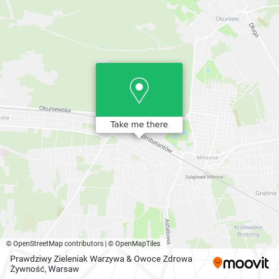 Prawdziwy Zieleniak Warzywa & Owoce Zdrowa Żywność map