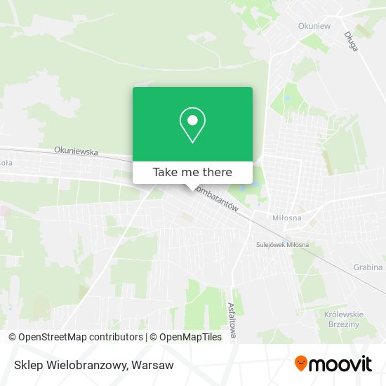 Sklep Wielobranzowy map