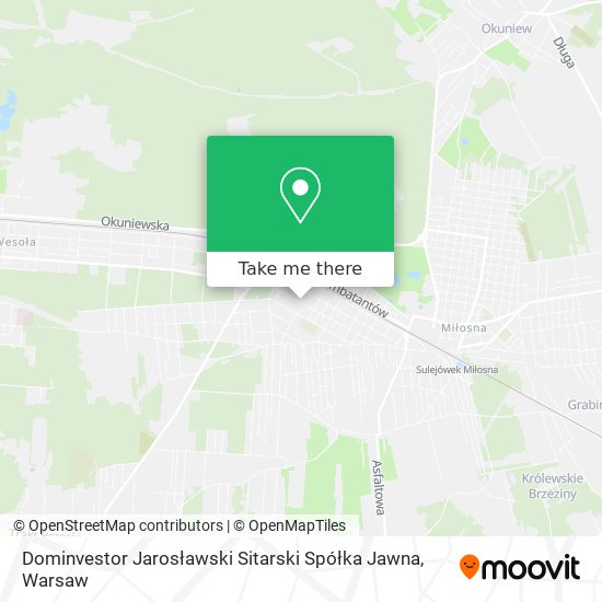 Dominvestor Jarosławski Sitarski Spółka Jawna map