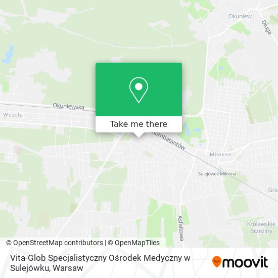 Vita-Glob Specjalistyczny Ośrodek Medyczny w Sulejówku map