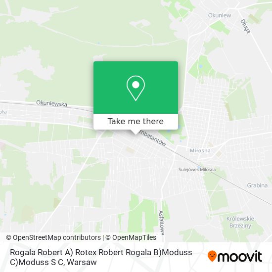 Rogala Robert A) Rotex Robert Rogala B)Moduss C)Moduss S C map