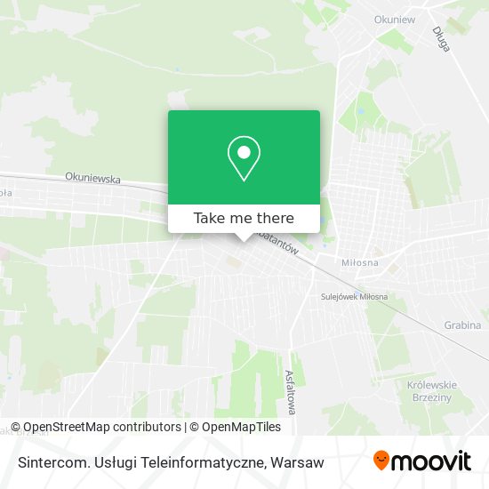 Sintercom. Usługi Teleinformatyczne map