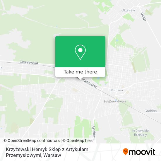 Krzyżewski Henryk Sklep z Artykułami Przemysłowymi map