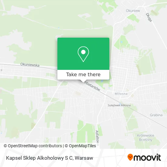Карта Kapsel Sklep Alkoholowy S C