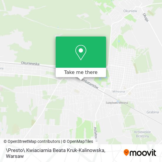 \Presto\ Kwiaciarnia Beata Kruk-Kalinowska map