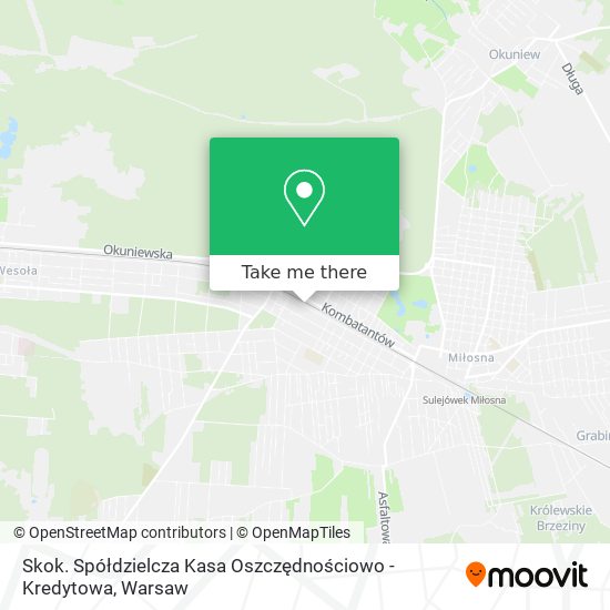 Skok. Spółdzielcza Kasa Oszczędnościowo - Kredytowa map