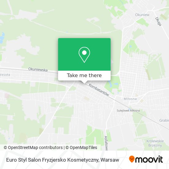 Карта Euro Styl Salon Fryzjersko Kosmetyczny