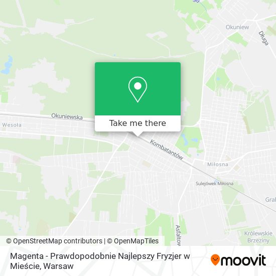 Magenta - Prawdopodobnie Najlepszy Fryzjer w Mieście map