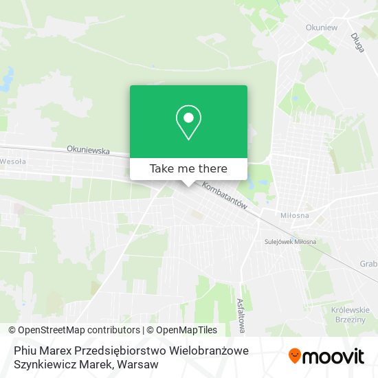 Phiu Marex Przedsiębiorstwo Wielobranżowe Szynkiewicz Marek map