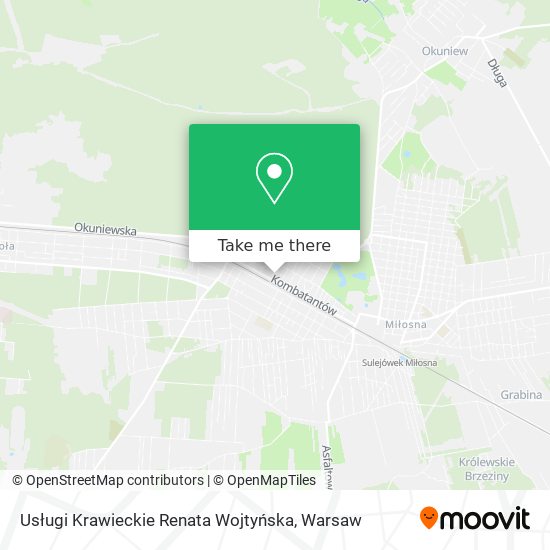 Usługi Krawieckie Renata Wojtyńska map