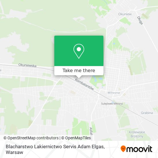 Blacharstwo Lakiernictwo Servis Adam Elgas map