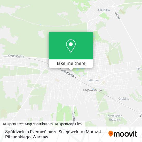 Spółdzielnia Rzemieślnicza Sulejówek Im Marsz J Piłsudskiego map