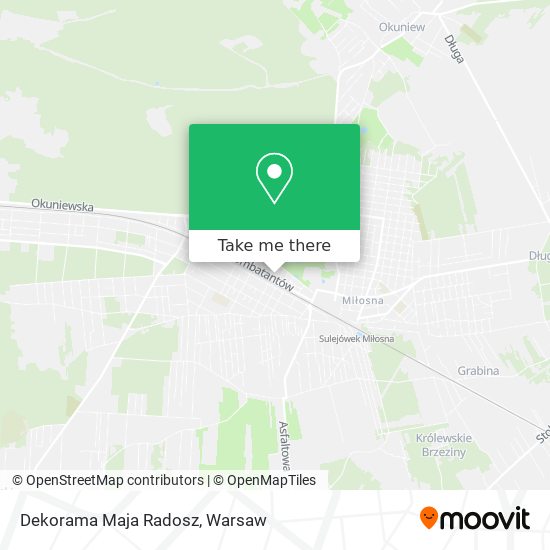 Dekorama Maja Radosz map