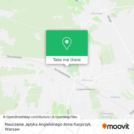 Nauczanie Języka Angielskiego Anna Kacprzyk map