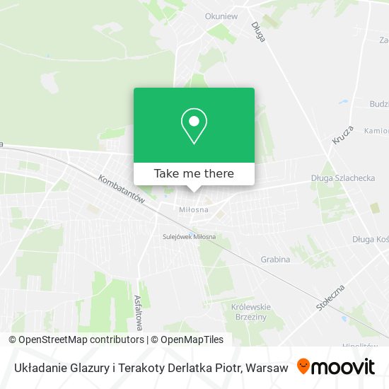 Układanie Glazury i Terakoty Derlatka Piotr map