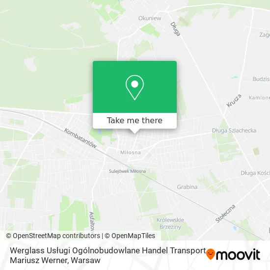 Карта Werglass Usługi Ogólnobudowlane Handel Transport Mariusz Werner