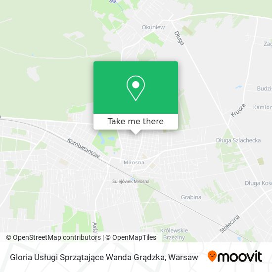 Gloria Usługi Sprzątające Wanda Grądzka map