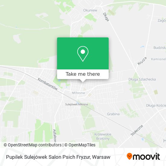 Pupilek Sulejówek Salon Psich Fryzur map