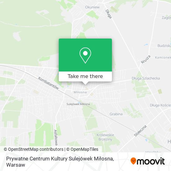 Prywatne Centrum Kultury Sulejówek Miłosna map