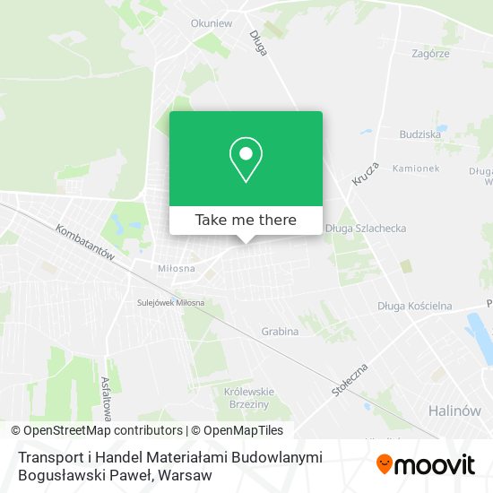 Transport i Handel Materiałami Budowlanymi Bogusławski Paweł map