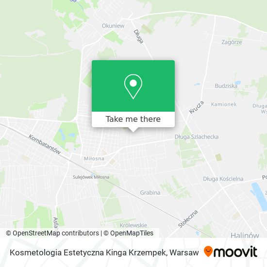 Kosmetologia Estetyczna Kinga Krzempek map