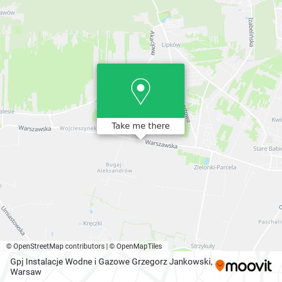 Gpj Instalacje Wodne i Gazowe Grzegorz Jankowski map