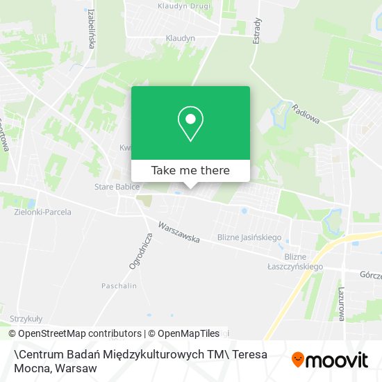 \Centrum Badań Międzykulturowych TM\ Teresa Mocna map