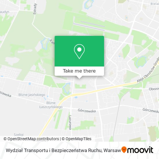 Wydział Transportu i Bezpieczeństwa Ruchu map