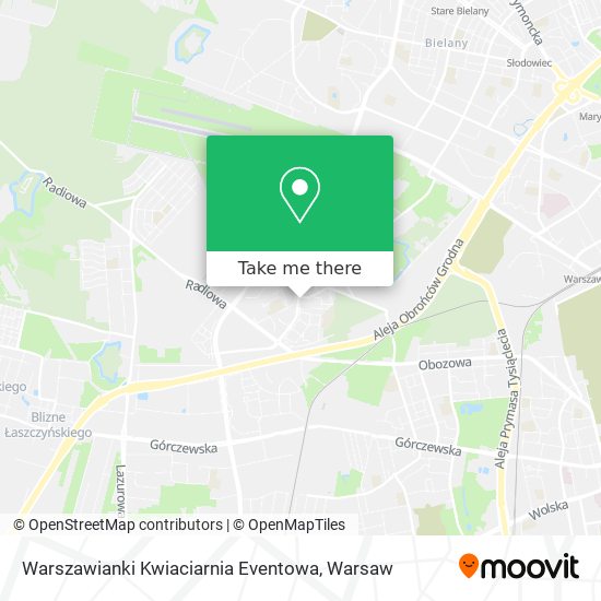 Warszawianki Kwiaciarnia Eventowa map