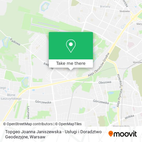 Topgeo Joanna Janiszewska - Usługi i Doradztwo Geodezyjne map