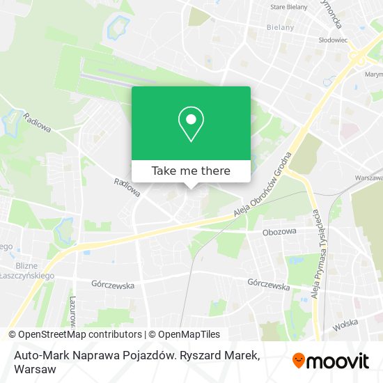 Auto-Mark Naprawa Pojazdów. Ryszard Marek map