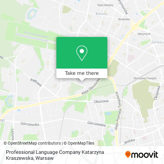 Карта Professional Language Company Katarzyna Kraszewska