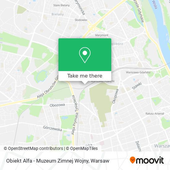 Obiekt Alfa - Muzeum Zimnej Wojny map