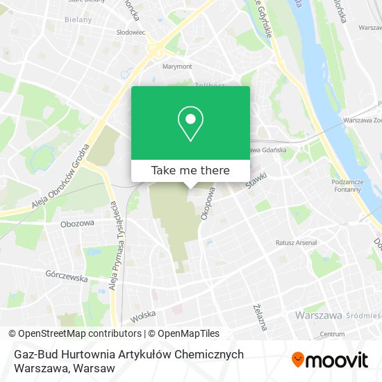 Gaz-Bud Hurtownia Artykułów Chemicznych Warszawa map