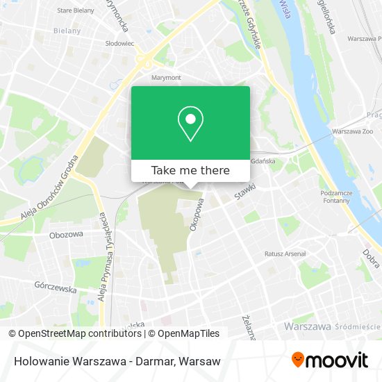 Holowanie Warszawa - Darmar map