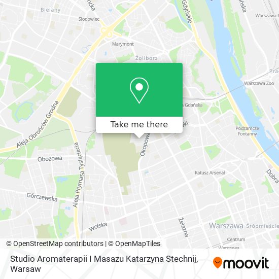 Studio Aromaterapii I Masazu Katarzyna Stechnij map