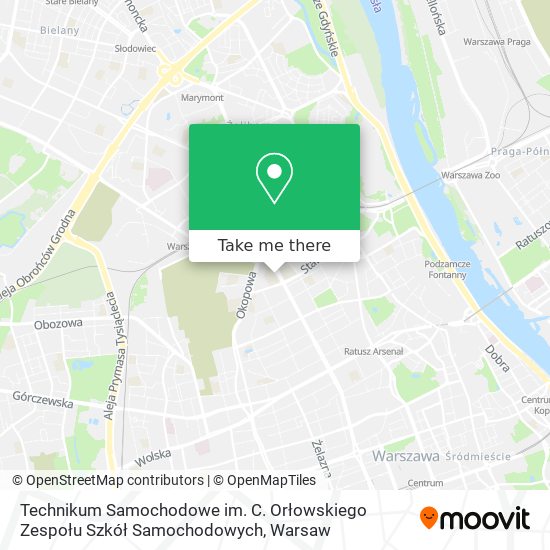 Technikum Samochodowe im. C. Orłowskiego Zespołu Szkół Samochodowych map