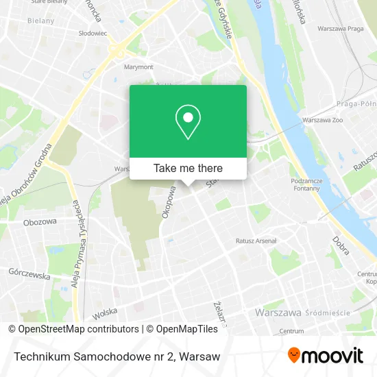 Карта Technikum Samochodowe nr 2