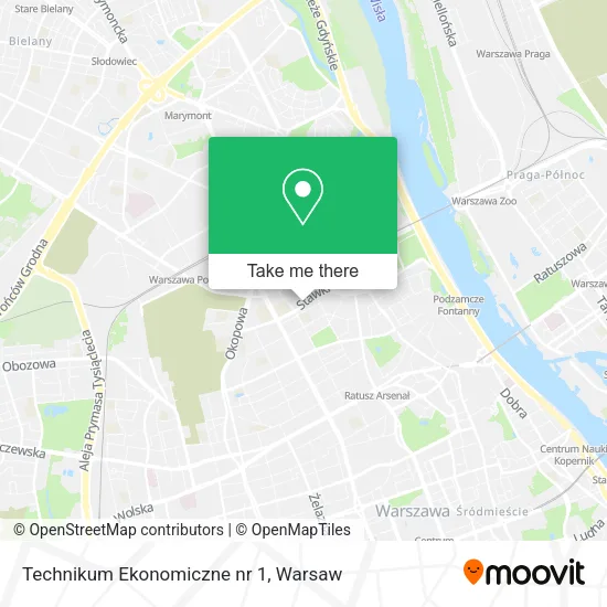 Карта Technikum Ekonomiczne nr 1