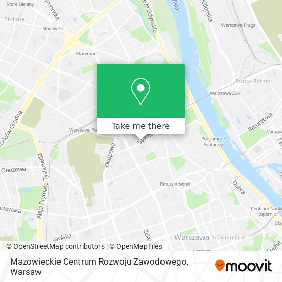 Mazowieckie Centrum Rozwoju Zawodowego map